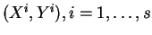 $(X^i, Y^i), i=1,\ldots,s$