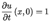 $\displaystyle \frac{\partial u}{\partial t}\left(x,0\right) =1$
